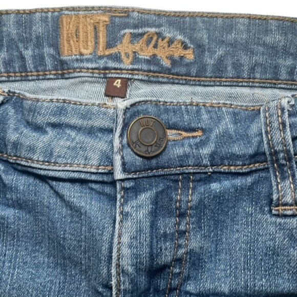 KUT FROM THE KLOTH Mid-Rise Stretch Bermuda Jean Shorts - Size 4 - Picture 5 of 6